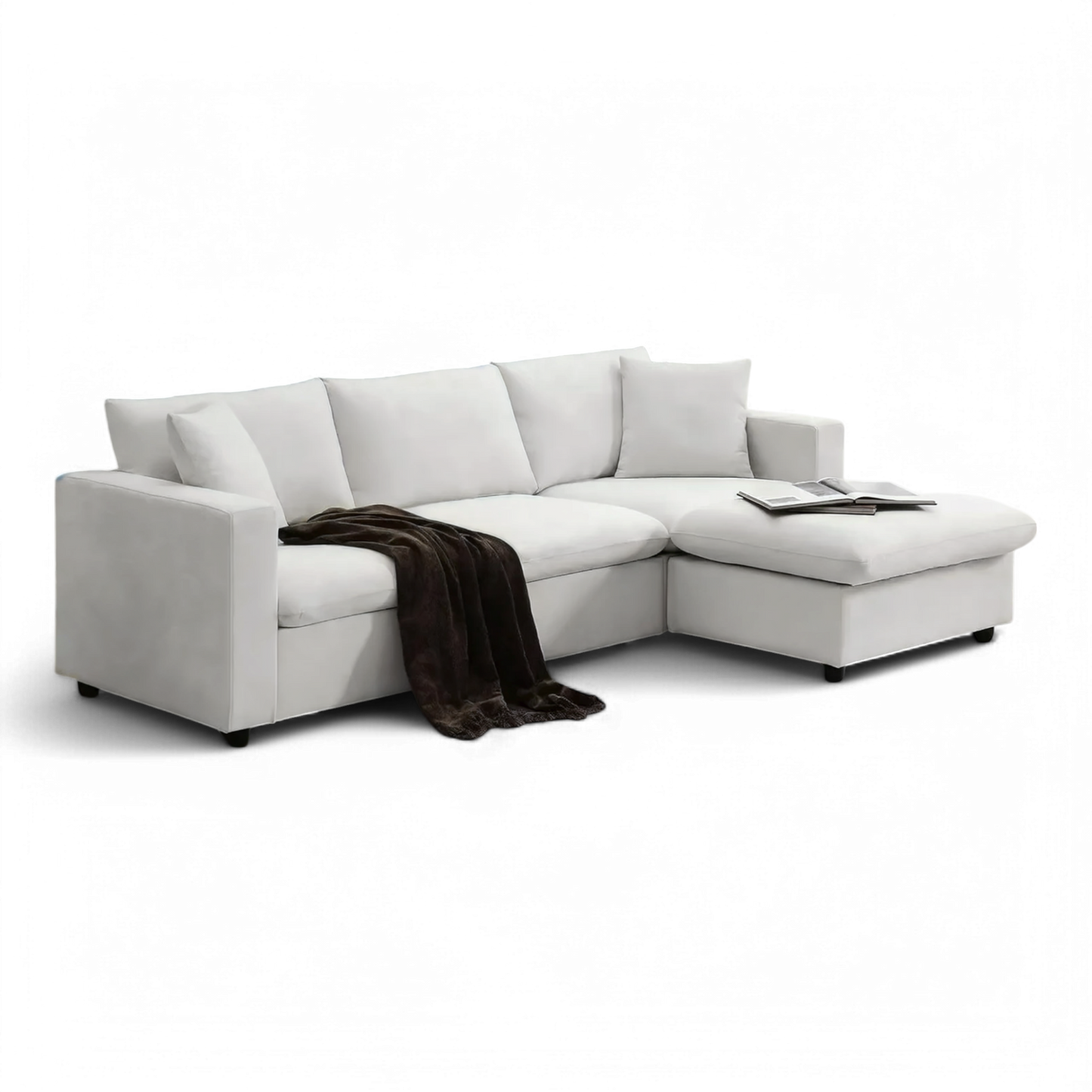 Jacquard 100" Segmented Sofa